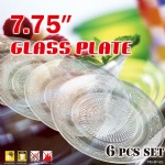 6PCS GLASS PLATE