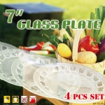 4PCS GLASS PLATE