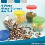 4PCS GLASS JAR